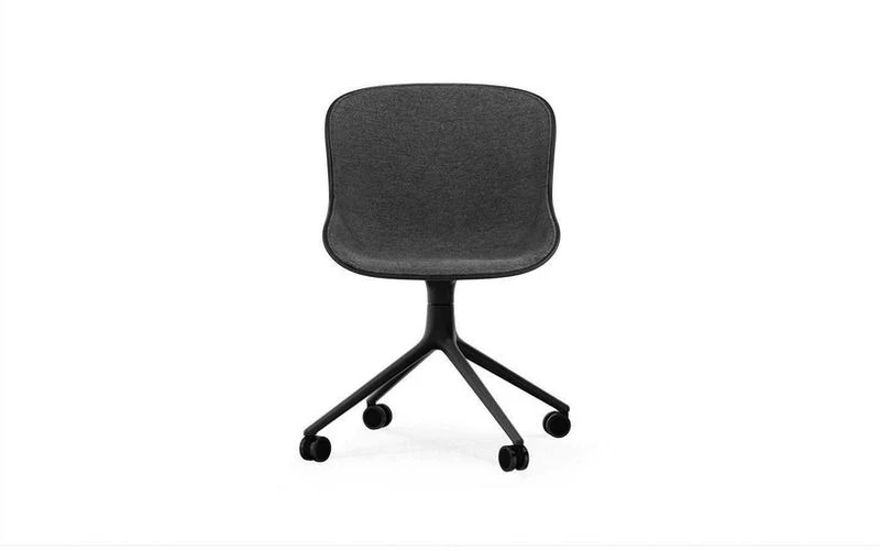 Chaise pivotante 4W Front Uph. Black Alu Hyg - Normann Copenhagen