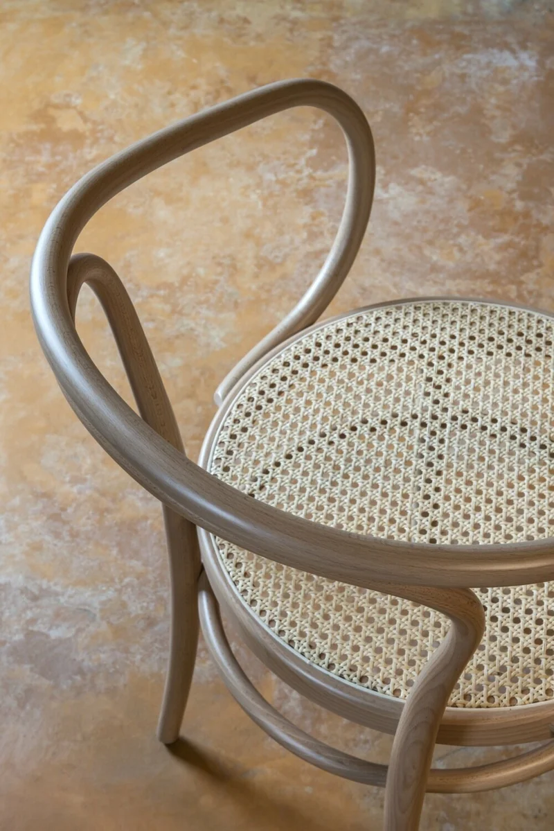 Fauteuil en bois naturel Wiener Stuhl réédition 1904 - Wiener GTV Design