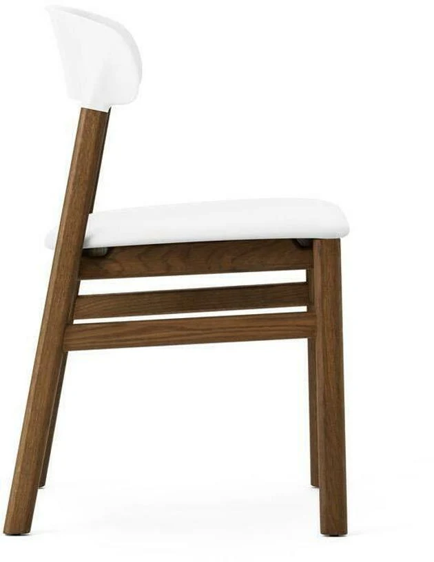 Chaise en chêne teinté et cuir blanc Herit Spectrum Leather blanc - Normann Copenhagen