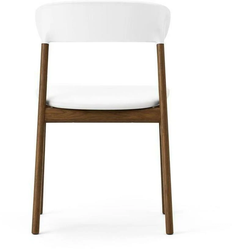 Chaise en chêne teinté et cuir blanc Herit Spectrum Leather blanc - Normann Copenhagen