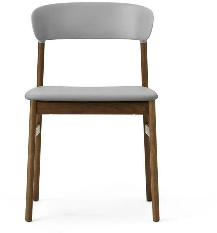 Chaise en chêne teinté et cuir gris Herit Spectrum Leather Grey - Normann Copenhagen