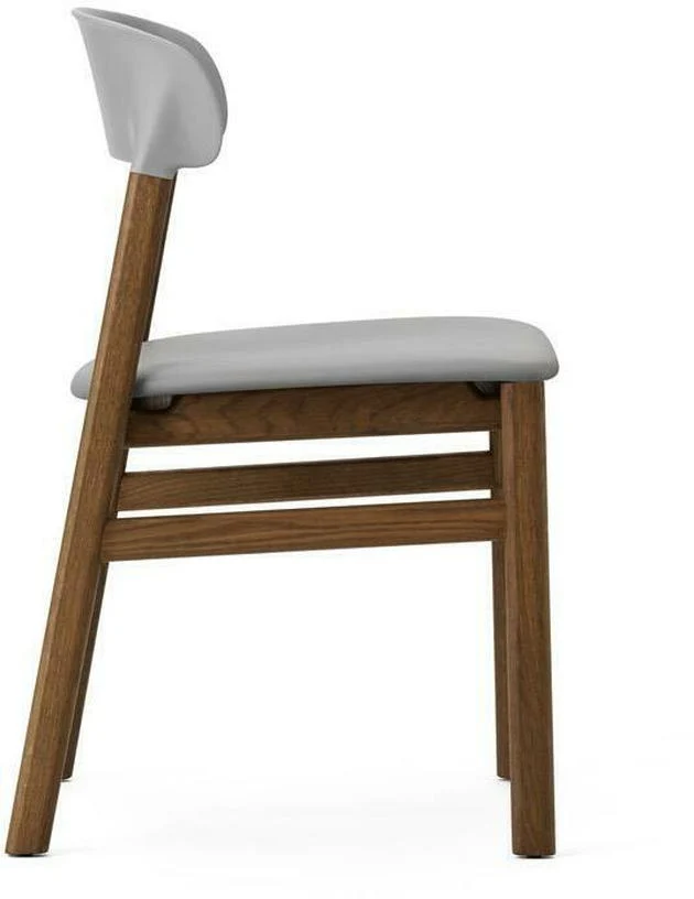 Chaise en chêne teinté et cuir gris Herit Spectrum Leather Grey - Normann Copenhagen