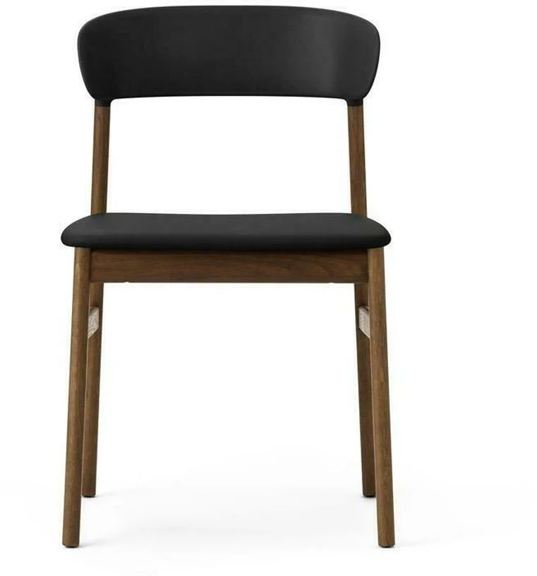 Chaise en chêne teinté et cuir noir Herit Spectrum Leather noir - Normann Copenhagen