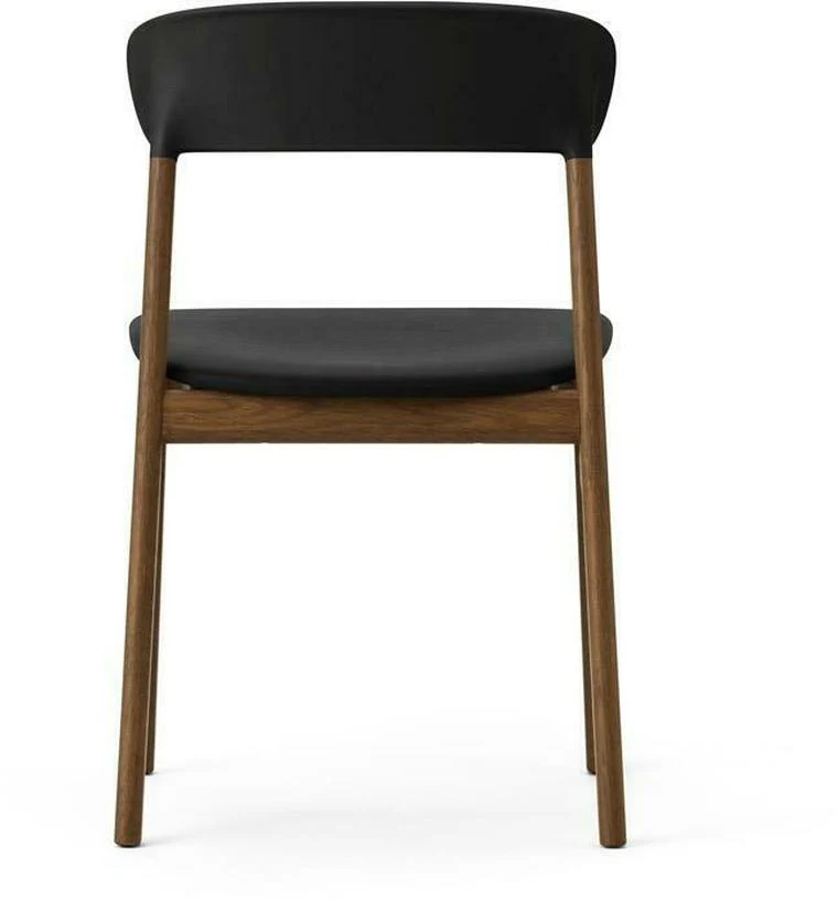 Chaise en chêne teinté et cuir noir Herit Spectrum Leather noir - Normann Copenhagen