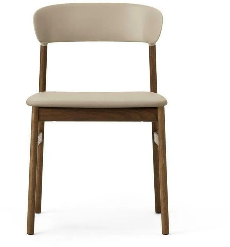 Chaise en chêne teinté et cuir sable Herit Spectrum Leather Sand - Normann Copenhagen