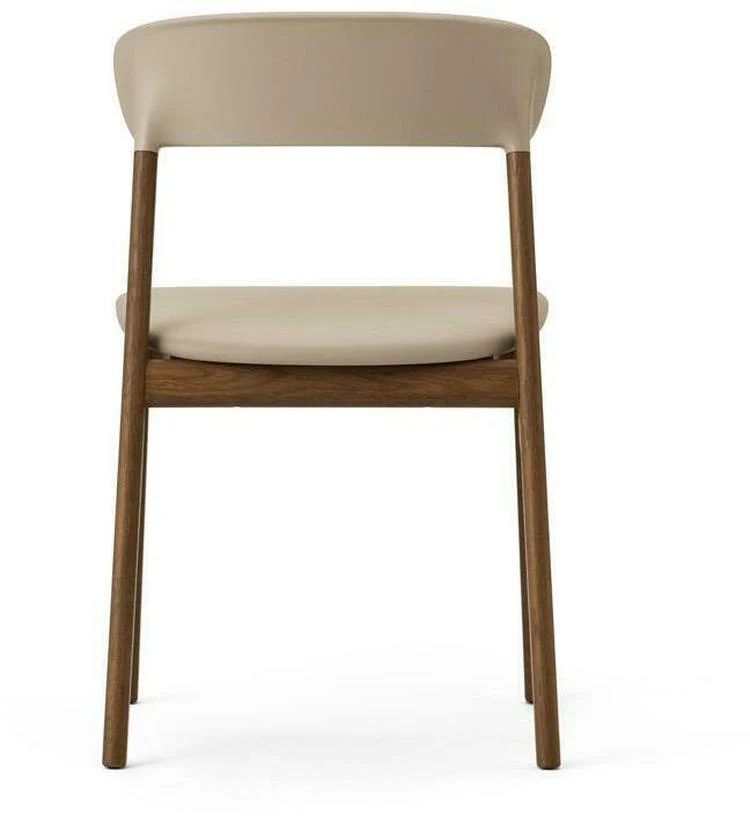 Chaise en chêne teinté et cuir sable Herit Spectrum Leather Sand - Normann Copenhagen