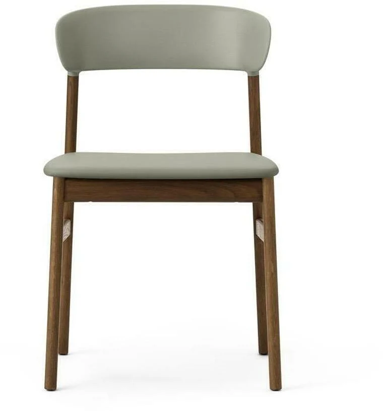 Chaise en chêne teinté et cuir vert Herit Spectrum Leather Dusty vert - Normann Copenhagen