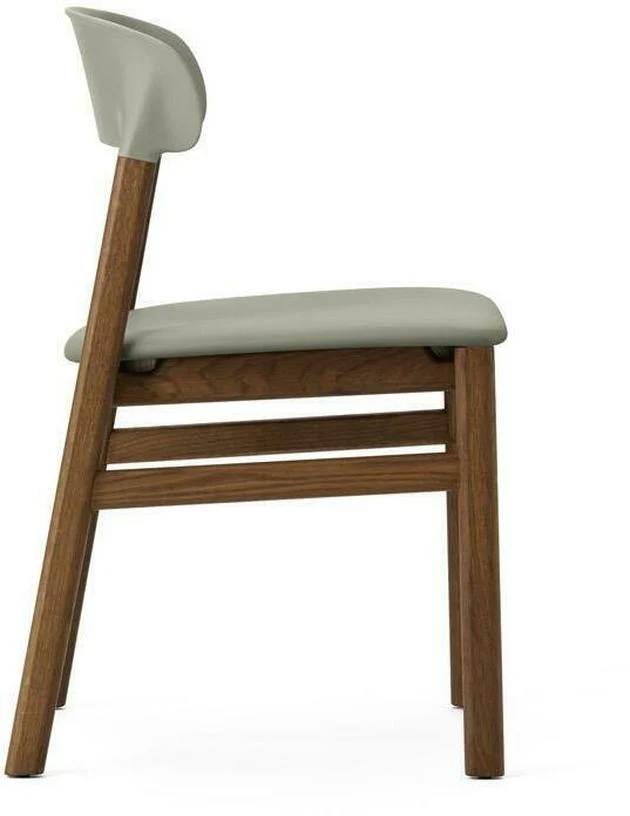Chaise en chêne teinté et cuir vert Herit Spectrum Leather Dusty vert - Normann Copenhagen