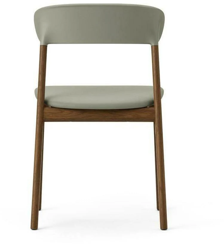 Chaise en chêne teinté et cuir vert Herit Spectrum Leather Dusty vert - Normann Copenhagen