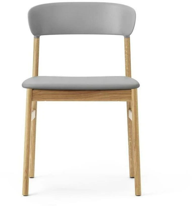 Chaise en chêne et cuir gris Herit Spectrum Leather Grey - Normann Copenhagen