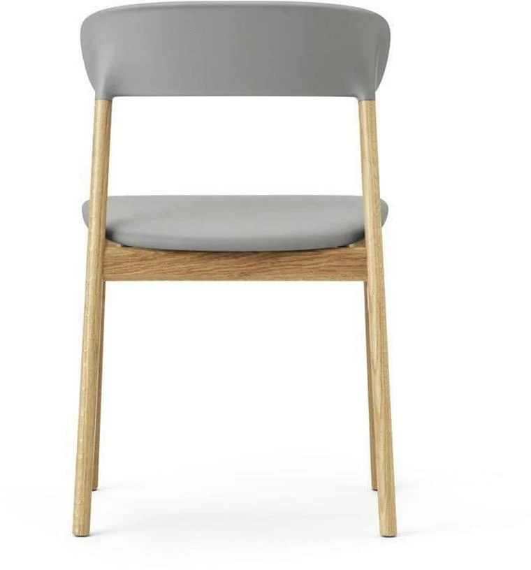 Chaise en chêne et cuir gris Herit Spectrum Leather Grey - Normann Copenhagen