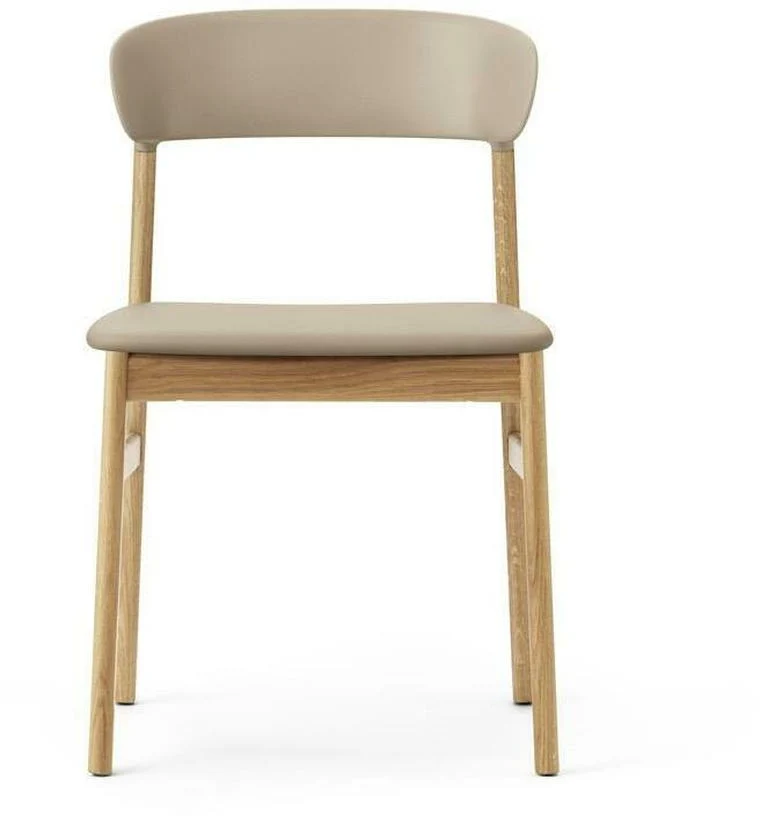 Chaise en chêne et cuir sable Herit Spectrum Leather Sand - Normann Copenhagen