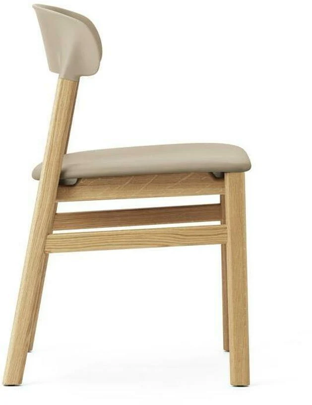 Chaise en chêne et cuir sable Herit Spectrum Leather Sand - Normann Copenhagen