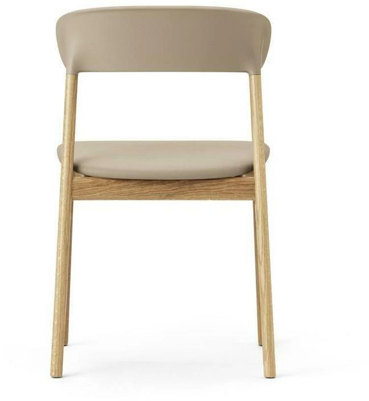 Chaise en chêne et cuir sable Herit Spectrum Leather Sand - Normann Copenhagen