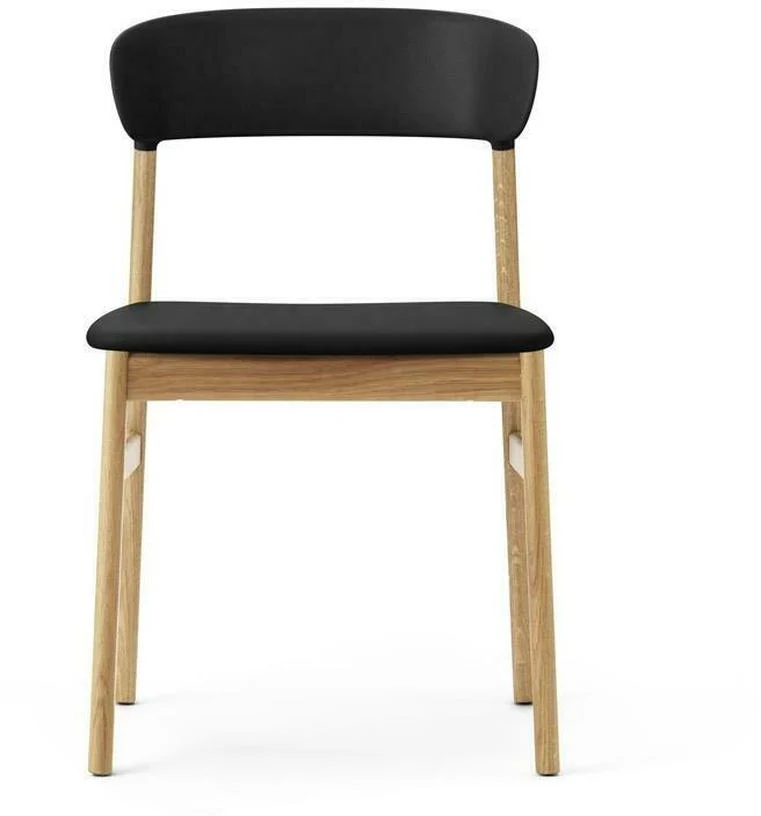 Chaise en chêne et cuir noir Herit Spectrum Leather noir - Normann Copenhagen