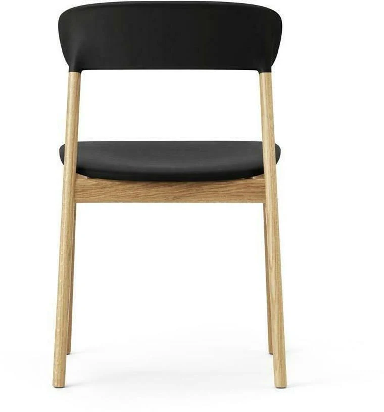 Chaise en chêne et cuir noir Herit Spectrum Leather noir - Normann Copenhagen