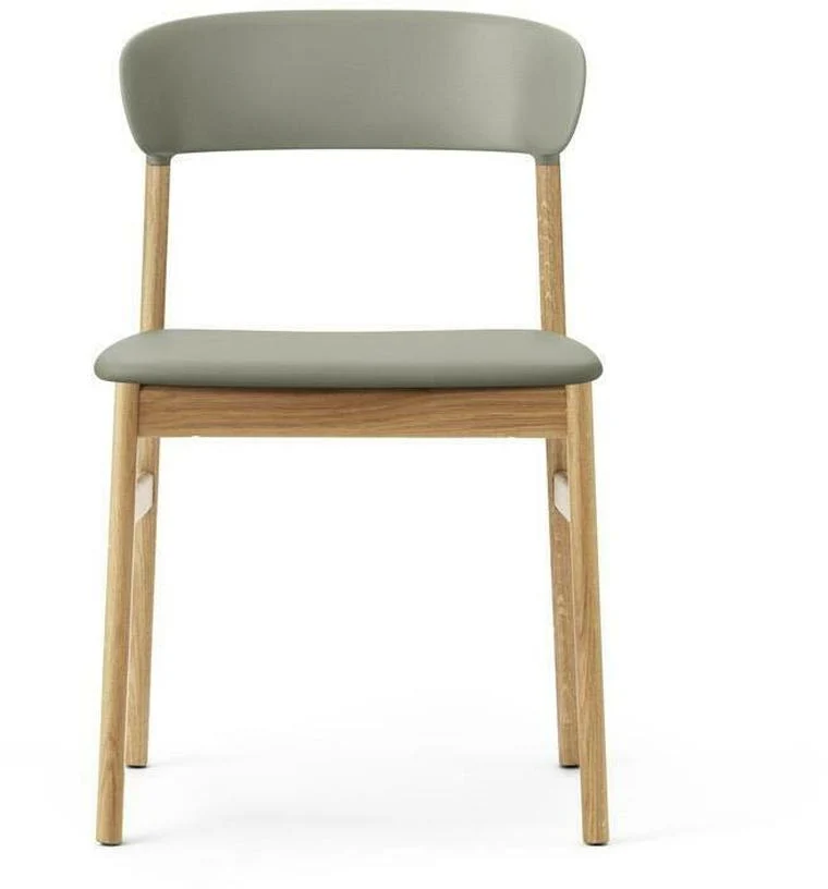 Chaise en chêne et cuir vert Herit Spectrum Leather Dusty vert - Normann Copenhagen