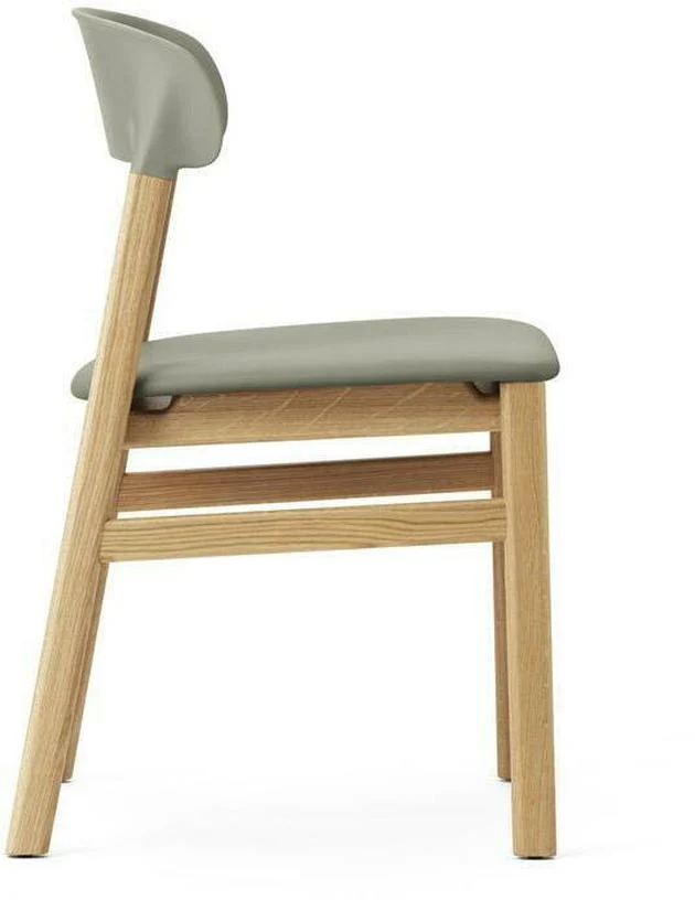 Chaise en chêne et cuir vert Herit Spectrum Leather Dusty vert - Normann Copenhagen