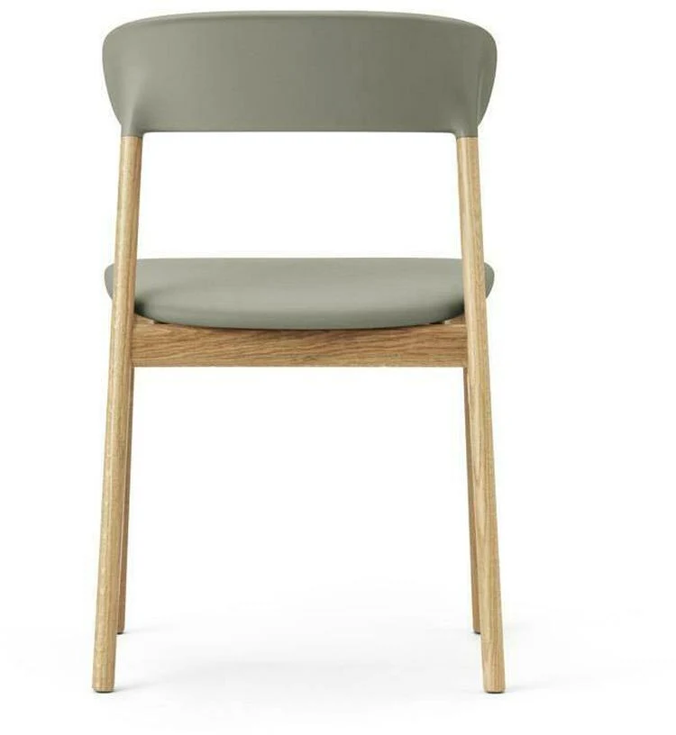 Chaise en chêne et cuir vert Herit Spectrum Leather Dusty vert - Normann Copenhagen
