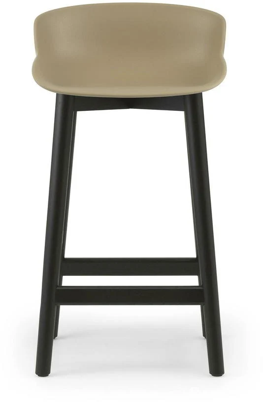 Tabouret de bar en chêne vernis noir et pp sable 65 cm Hyg - Normann Copenhagen