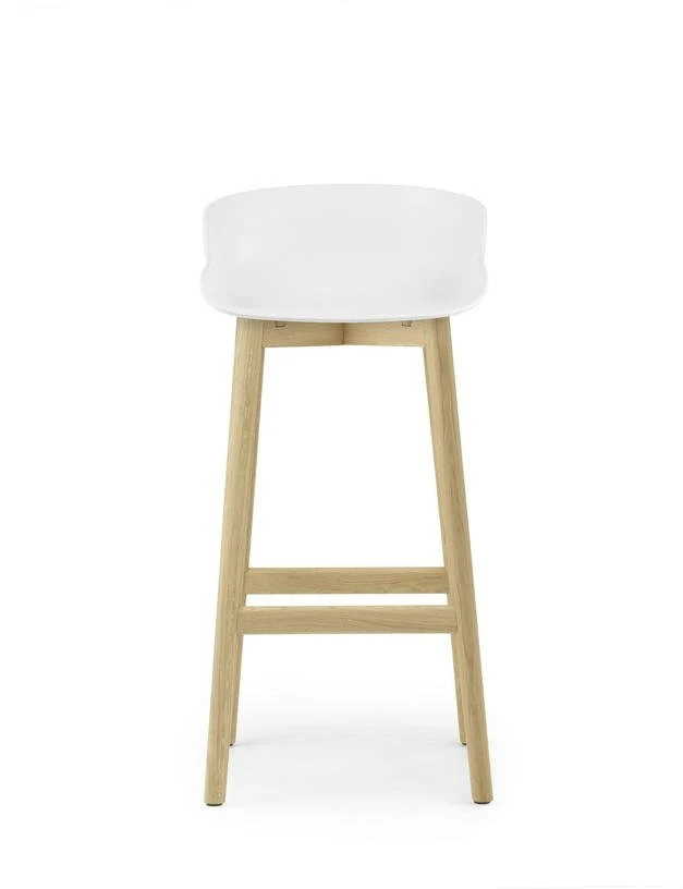 Tabouret de bar en chêne laqué et pp blanc 75 cm Hyg - Normann Copenhagen