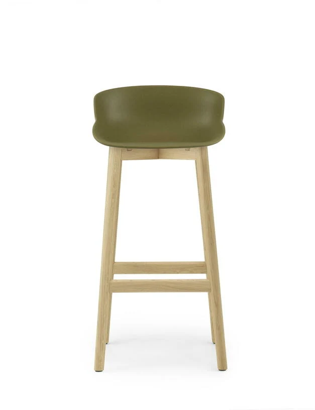 Tabouret de bar en chêne laqué et pp olive 75 cm Hyg - Normann Copenhagen