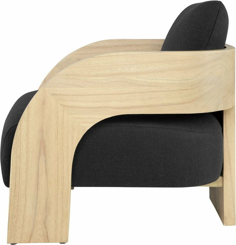 Fauteuil en bois noir et bois Maravi - Versmissen