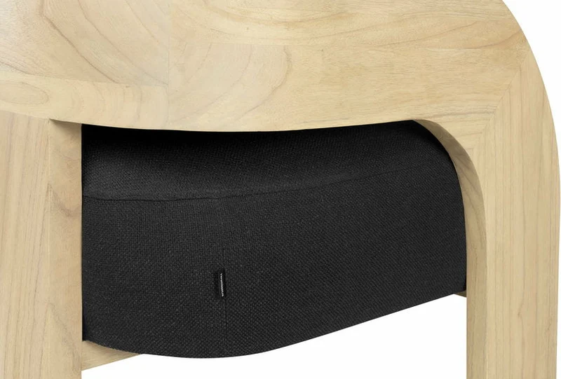 Fauteuil en bois noir et bois Maravi - Versmissen
