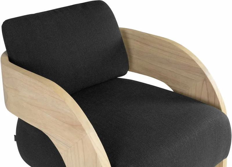 Fauteuil en bois noir et bois Maravi - Versmissen