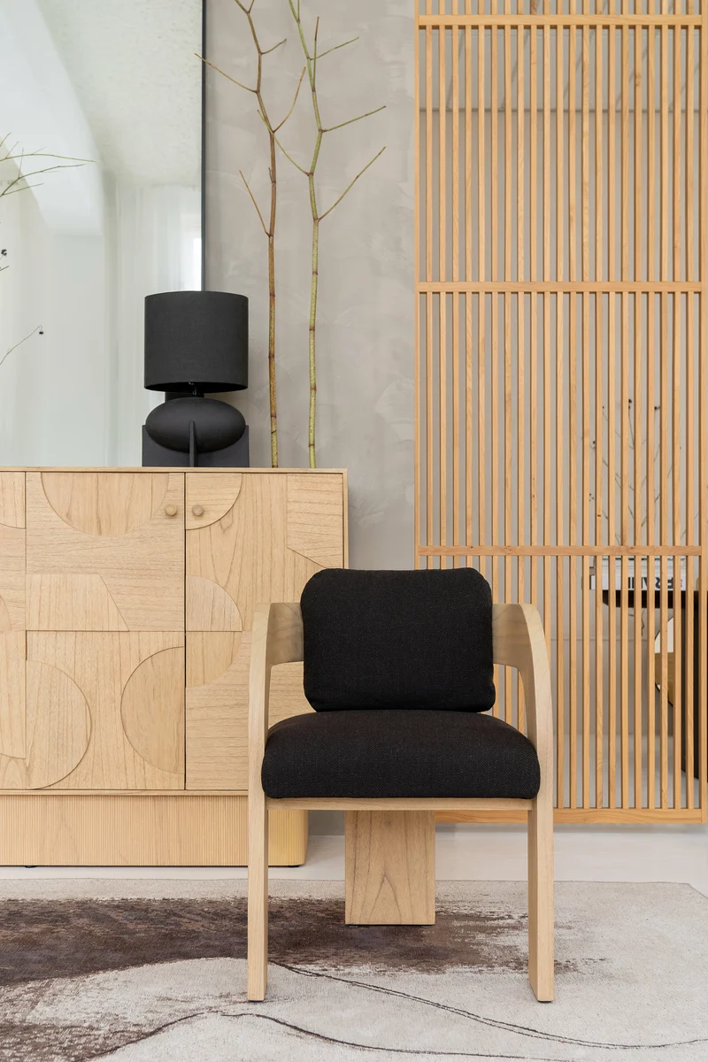 Fauteuil en bois noir et bois Maravi - Versmissen
