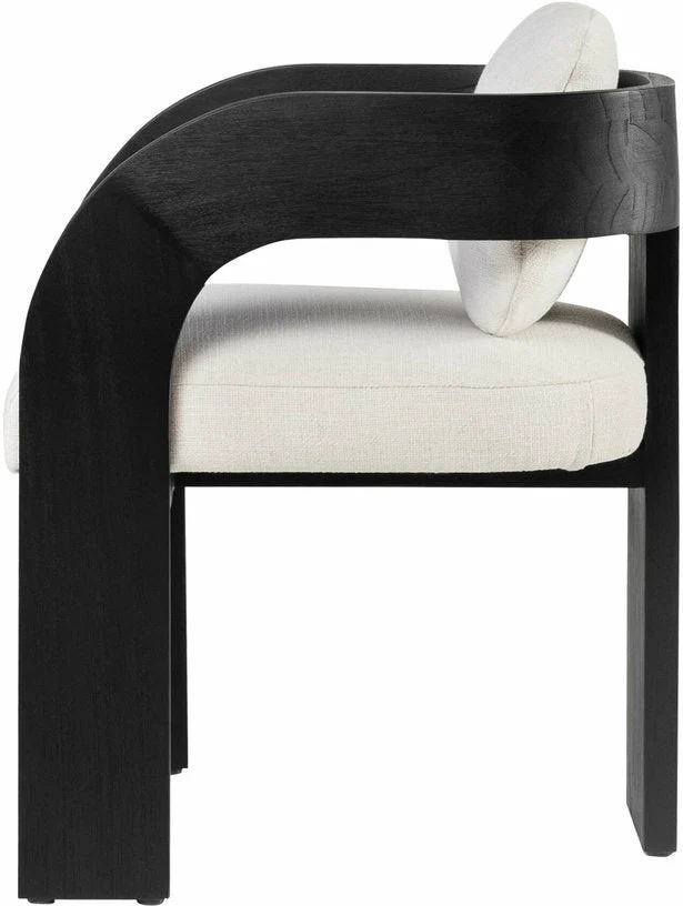 Chaise de salle à manger en bois noire Maravi - Versmissen