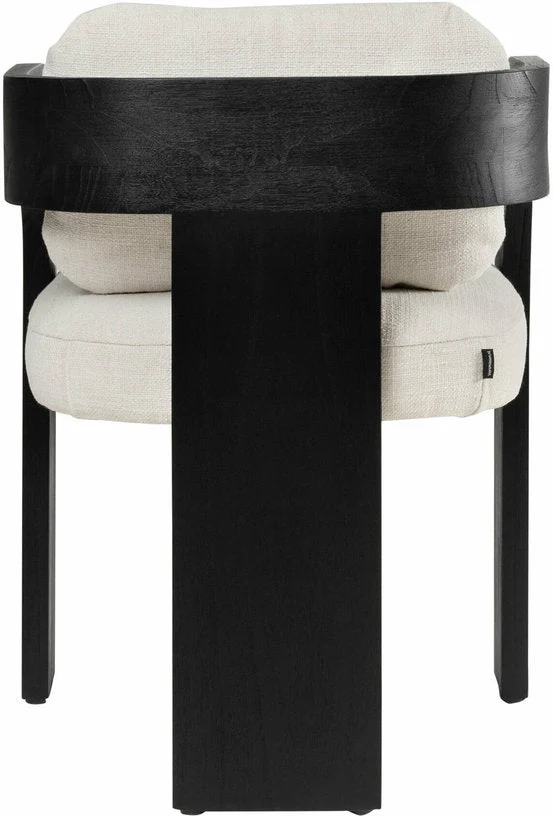 Chaise de salle à manger en bois noire Maravi - Versmissen