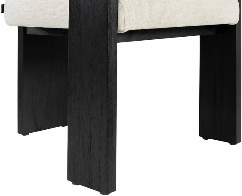 Chaise de salle à manger en bois noire Maravi - Versmissen