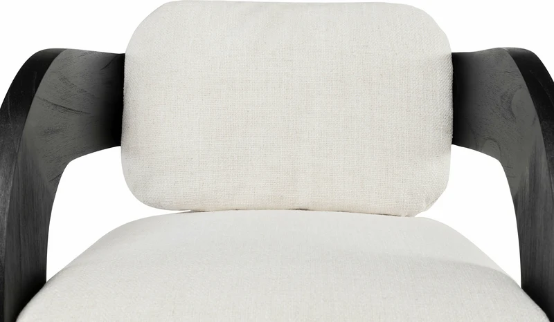 Chaise de salle à manger en bois noire Maravi - Versmissen