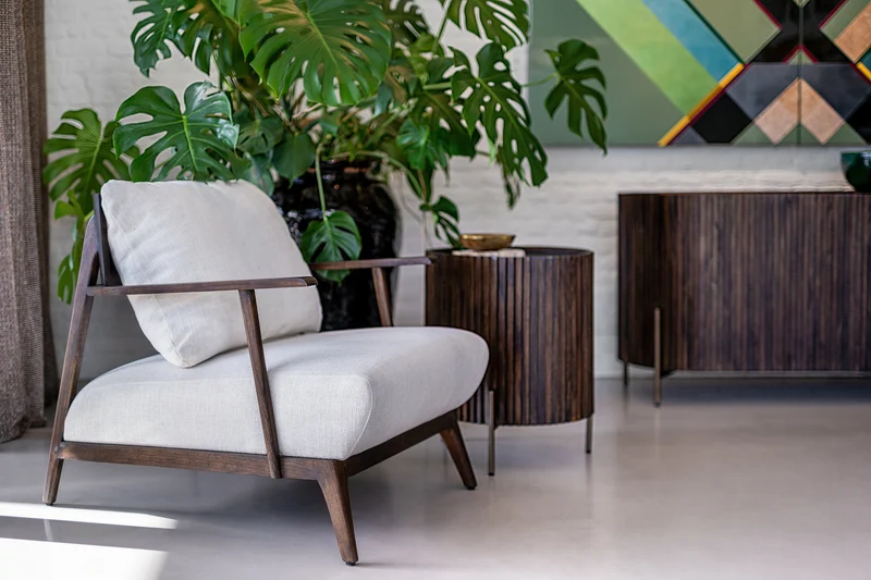 Fauteuil en bois marron Okavango - Versmissen