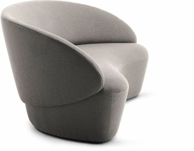 Canapé 2 places tissu beige Naïve - Emko