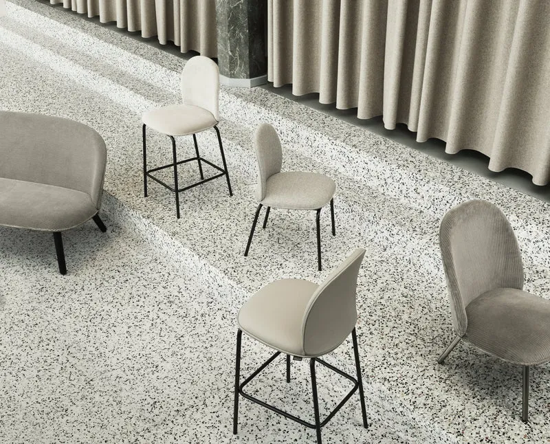 Chaise de bar en tissu synergy lds08 65 cm Ace - Normann Copenhagen