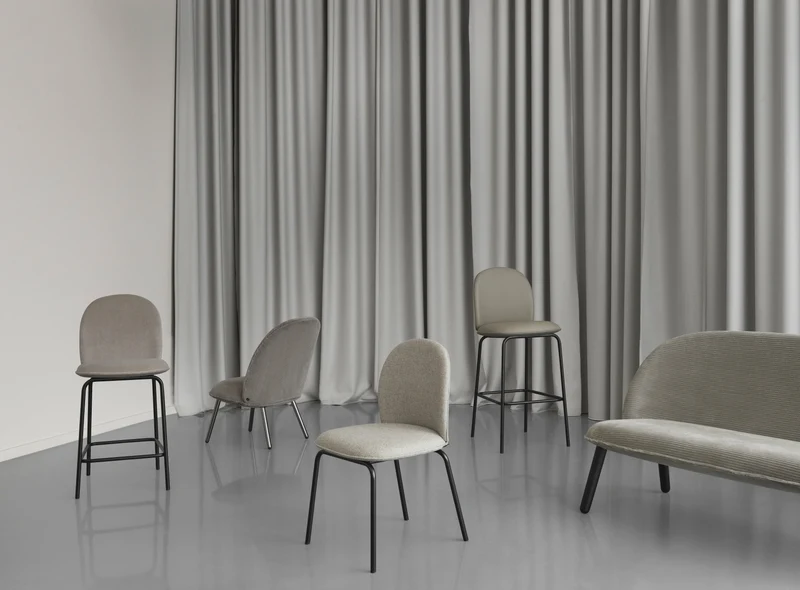 Chaise de bar en tissu mlf 20 sable 65 cm Ace - Normann Copenhagen