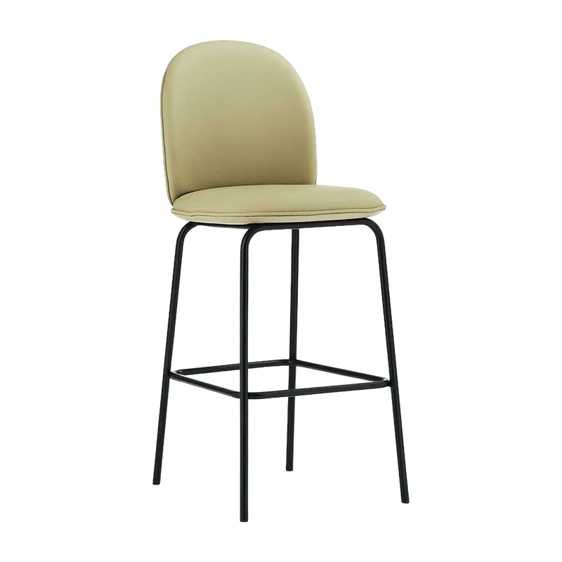 Chaise de bar en cuir sable 75 cm Ace - Normann Copenhagen