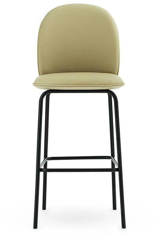 Chaise de bar en cuir sable 75 cm Ace - Normann Copenhagen