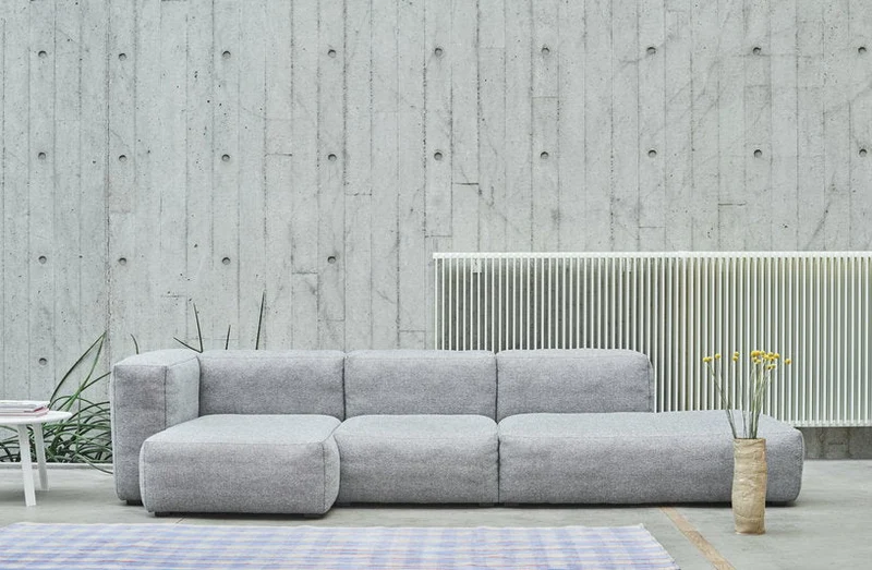 Canapé 2,5 places en tissu Hallingdal 220 Mags Soft combinaison 3 right - Hay