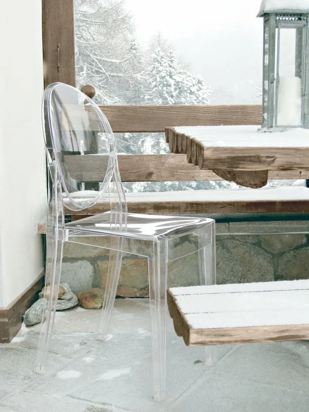 2 Chaises transparentes matériau responsable Victoria Ghost - Kartell