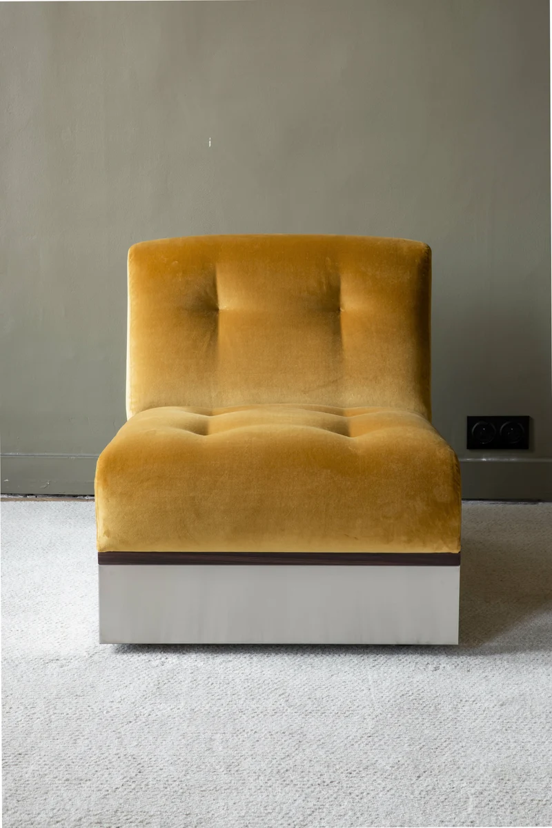 Canapé 3 places en velours honey 195 cm Stanley - RED Edition