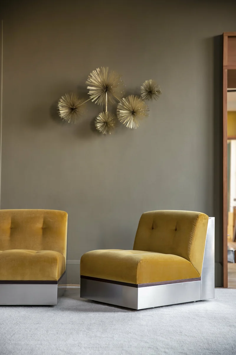 Canapé 3 places en velours honey 195 cm Stanley - RED Edition