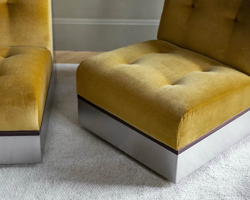 Canapé 3 places en velours honey 195 cm Stanley - RED Edition