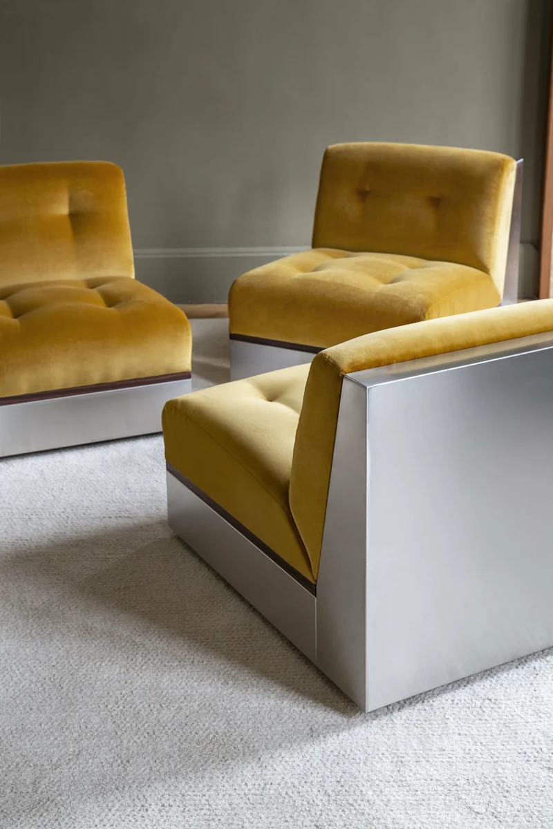 Canapé 3 places en velours honey 195 cm Stanley - RED Edition