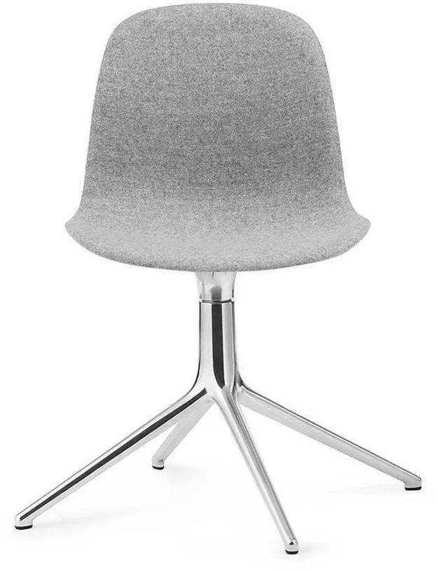 Chaise pivotante en aluminium et tissu synergy gris lds16 Form - Normann Copenhagen