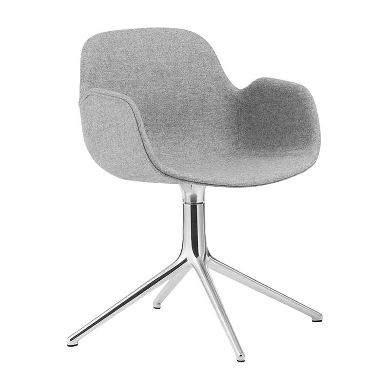 Fauteuil Form pivotant 4L Full Uph. Alu - Normann Copenhagen