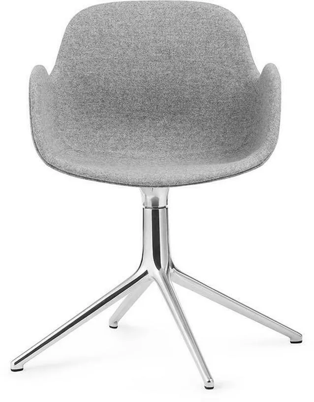 Fauteuil Form pivotant 4L Full Uph. Alu - Normann Copenhagen