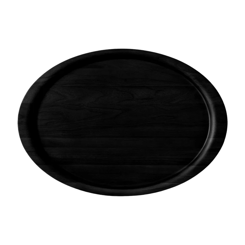Plateau chêne laqué noir Collect SC64 - &tradition